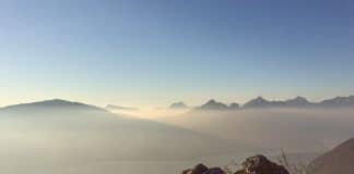 Pollution atmosphèrique sur le lac d'Annecy