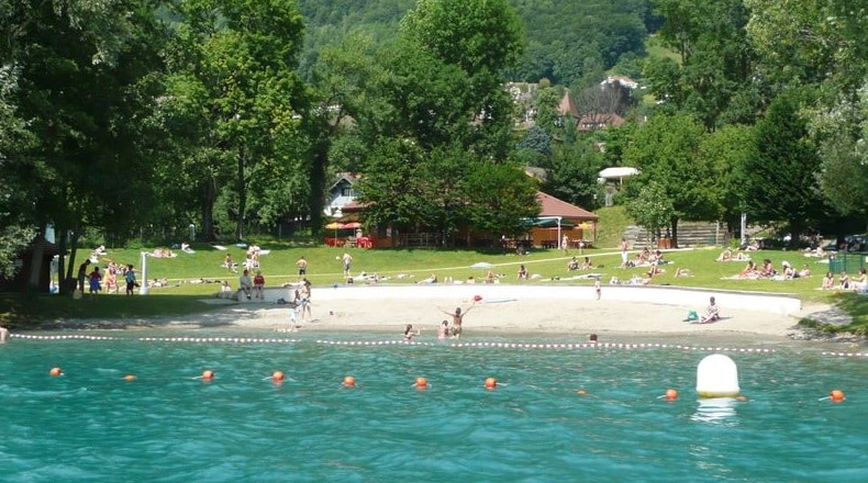 plage de la Brune à Veyrier-du-Lac