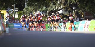 biathlètes lors d'une course du Martin Fourcade Festival