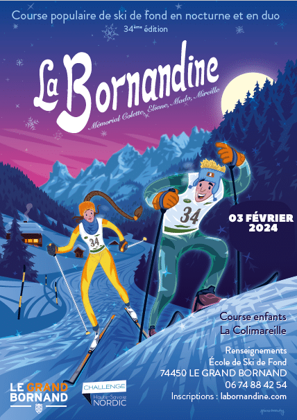 Bormandine 2024 course ski de fond au Grand Bornand