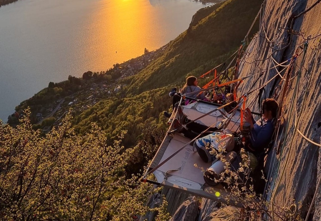 Nuit en falaise Annecy