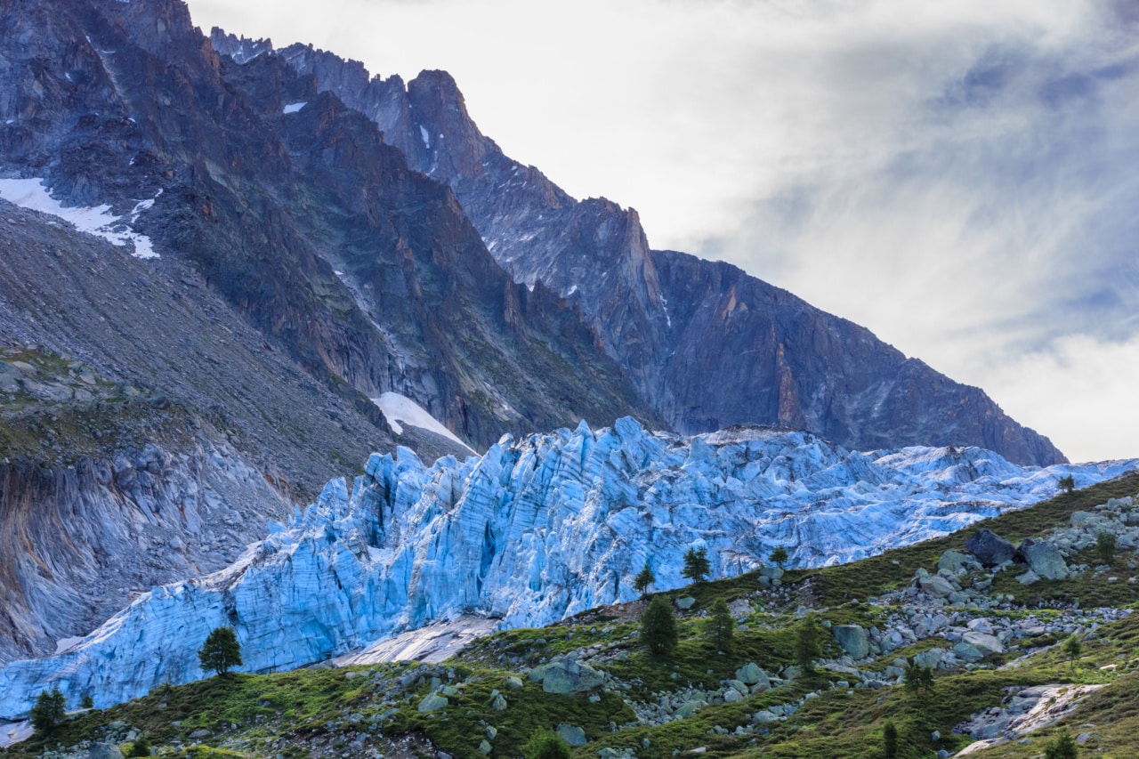 Glacier Argentière vers Chamonix en Haute-Savoie