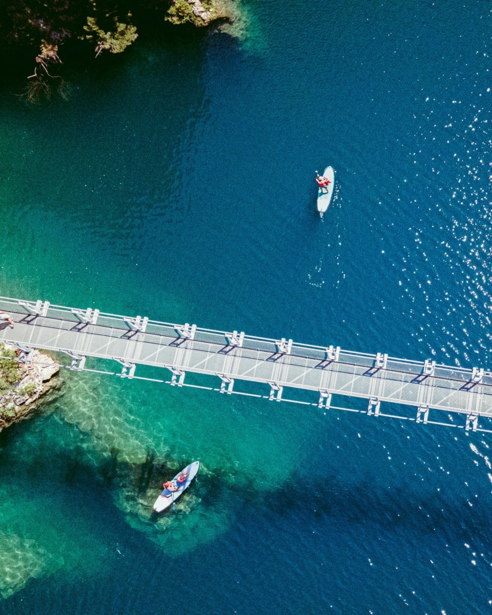 Barrage et lac de Saint-Guérin près d'Annecy