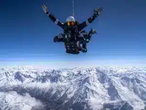 Morzine saut en parachute