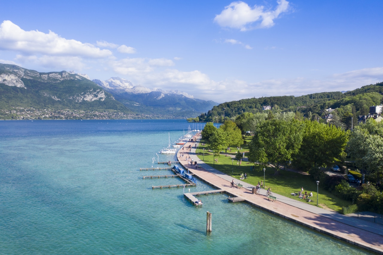 Plages au lac d'Annecy