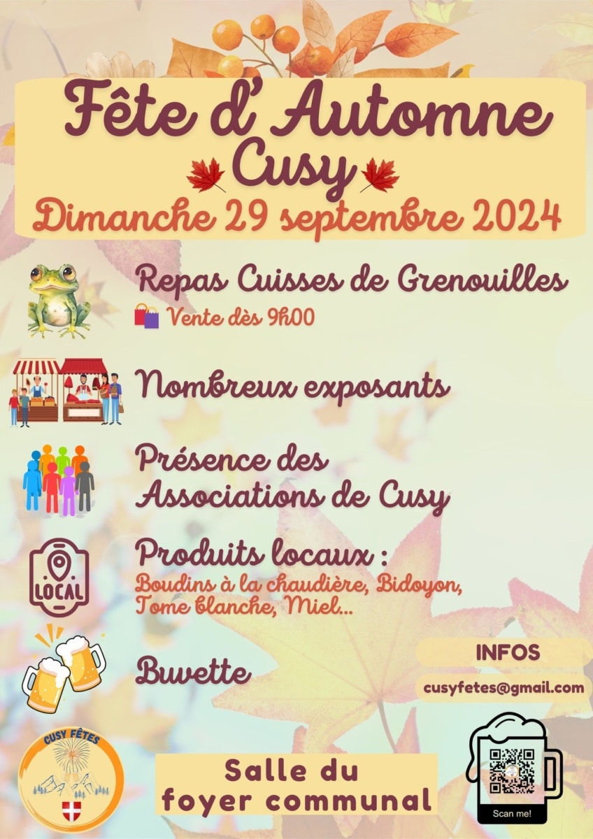 Fête de Cusy automne 2024