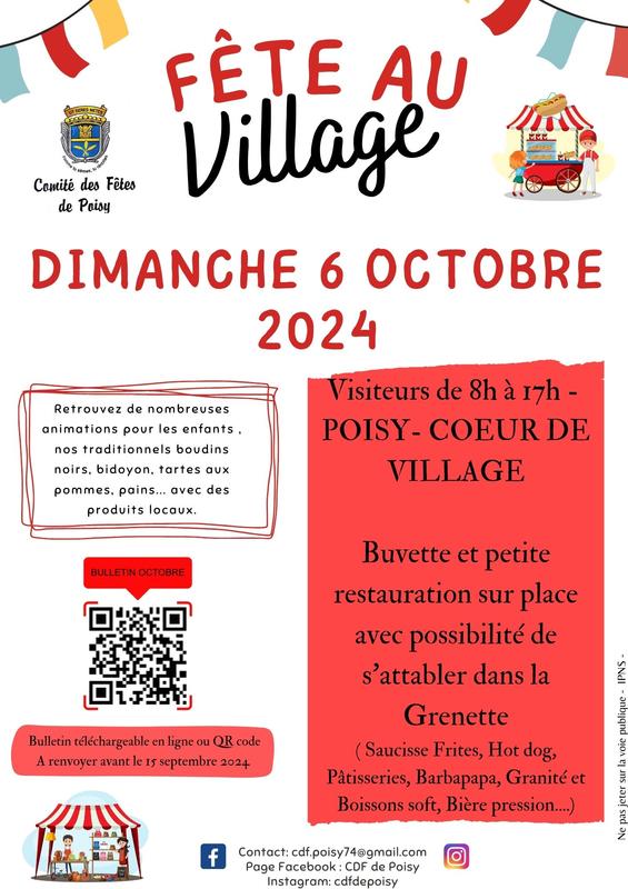 Fête au village 2024 de Poisy