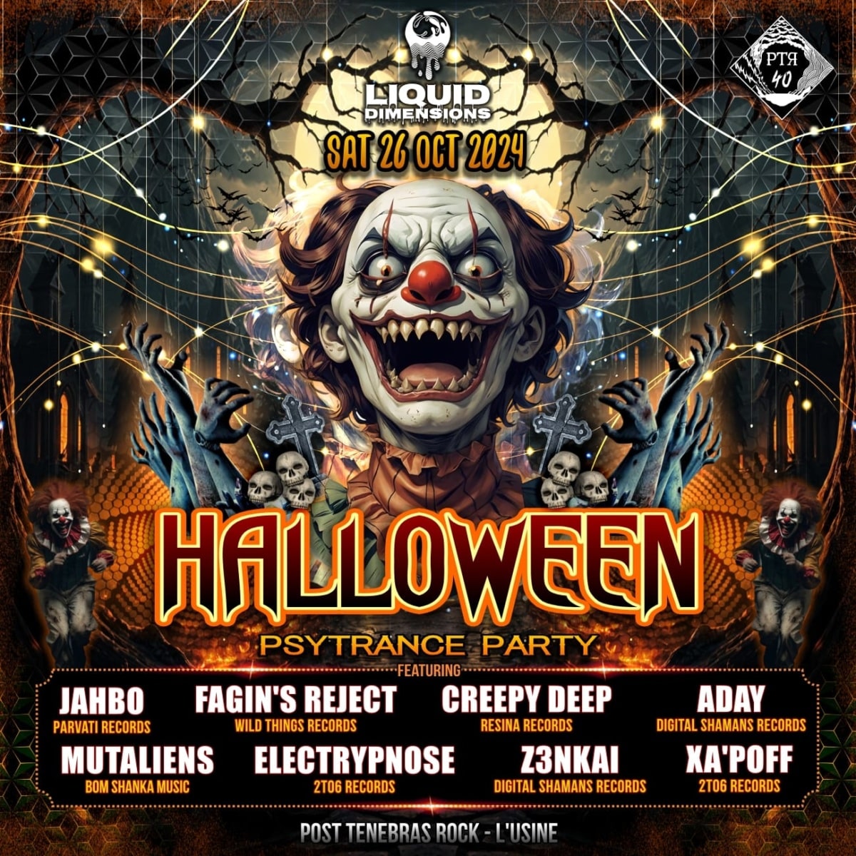 Psytrance Party Halloween Genève 2024