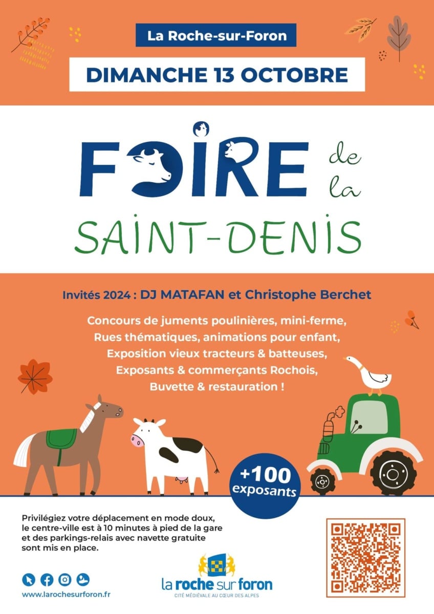 affiche foire saint-denis la roche-sur-foron