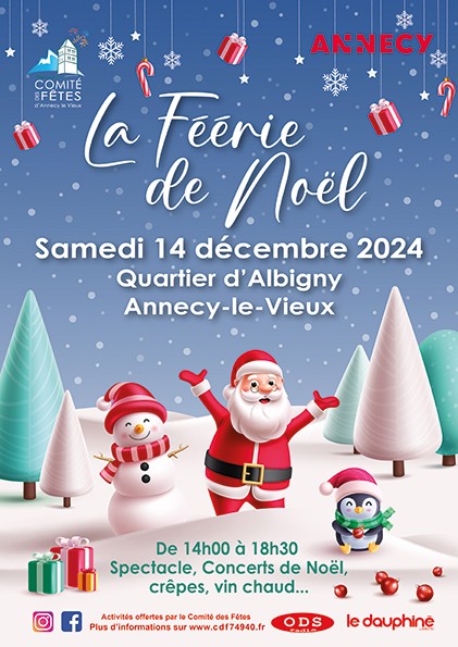 Marché féerie de Noël 2024 Albigny Annecy-le-Vieux programme 