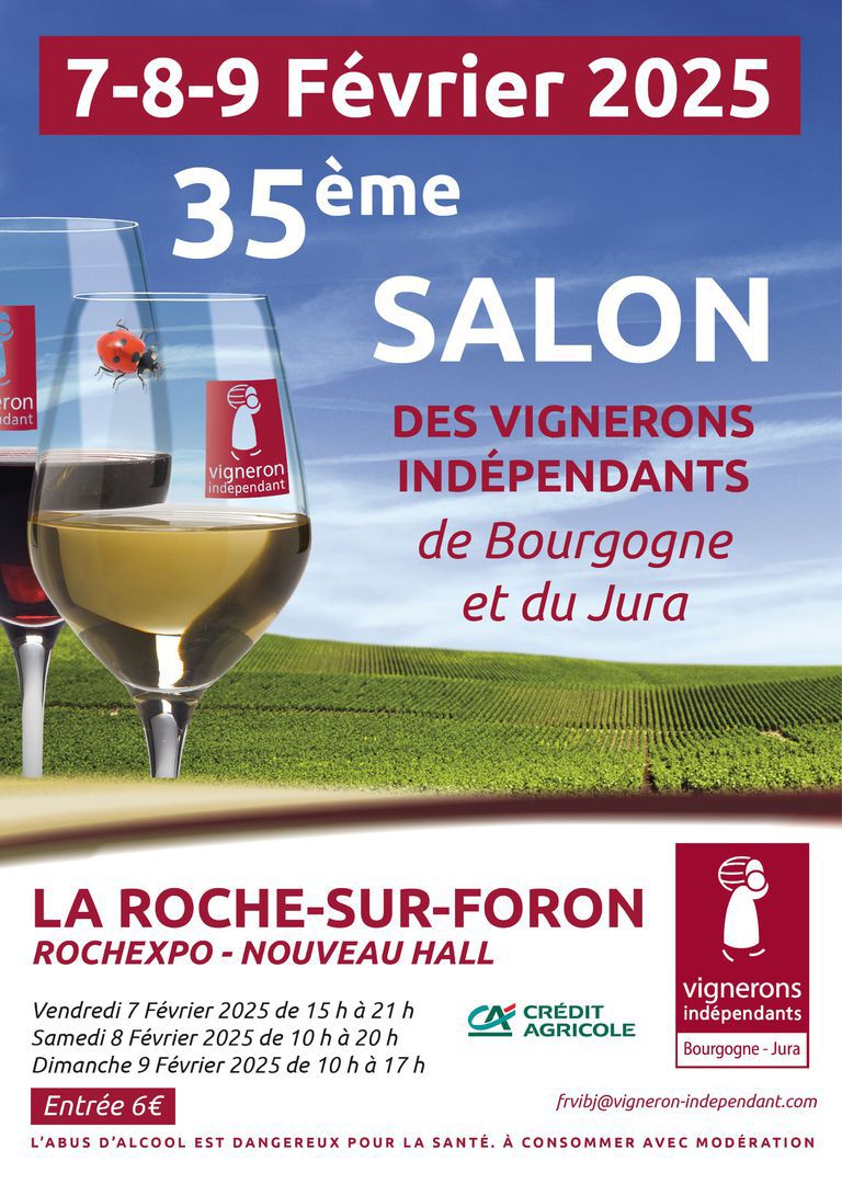 Affiche 35ᵉ Salon des Vignerons Indépendants La Roche-sur-Foron