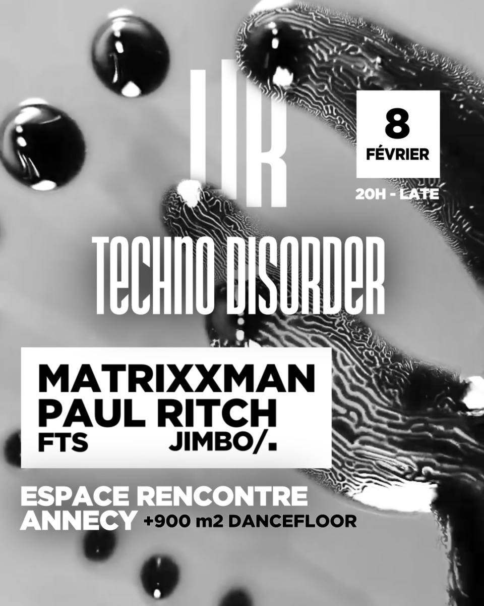 Affiche 2025 Techno Disorder Annecy