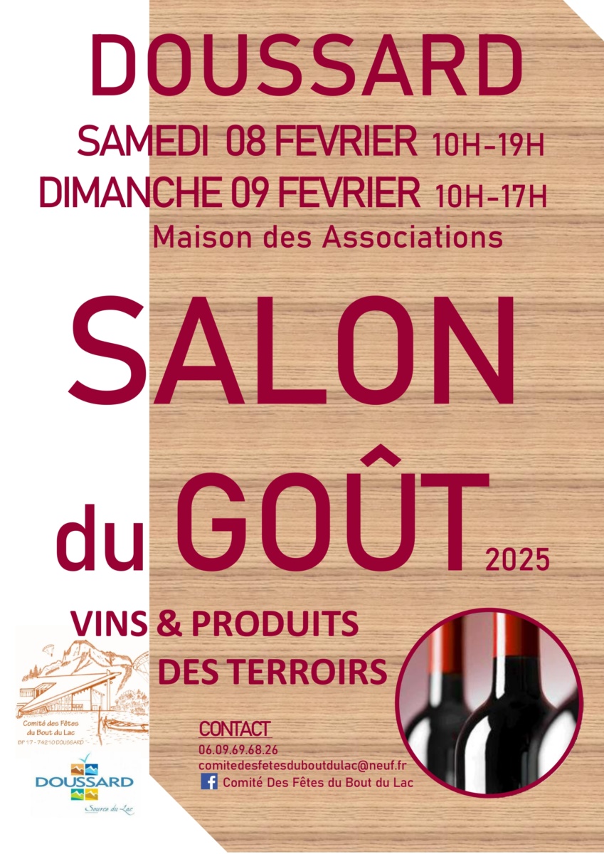 Affiche Salon du Goût Doussard 2025