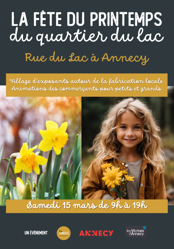 Affiche Fête du Printemps du Quartier du Lac Annecy 2025